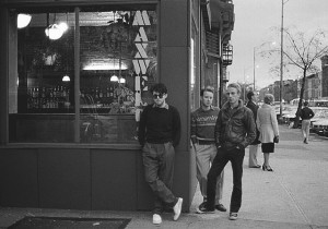 The Bongos in front of Maxwell's in Hoboken, New Jersey